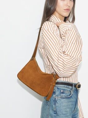 Tory Burch small Romy suede shoulder bag